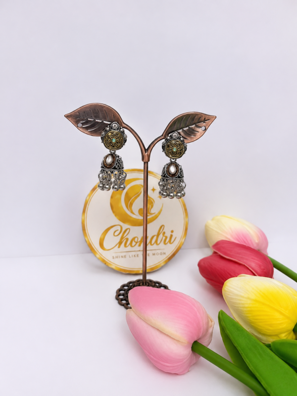 ChatGPT Image Aug 27, 2026, 02_48_30 PM (1) Antique Copper-Silver Stone Jhumka Earrings