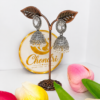 Crystal Oval Dome Jhumka