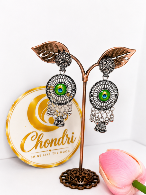 ChatGPT Image Aug 28, 2026, 09_02_35 PM Peacock Eye Green Jhumka