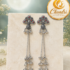 Deer Charm Long Dangler Earrings