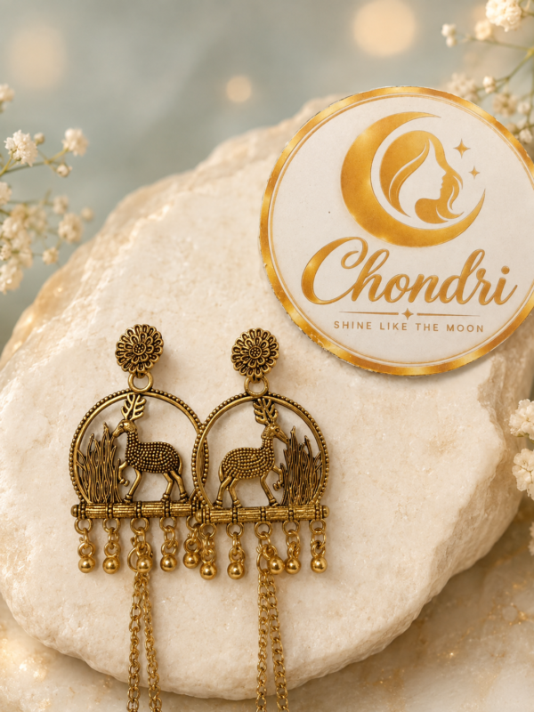 Hiran Jora Cascade Long Earring
