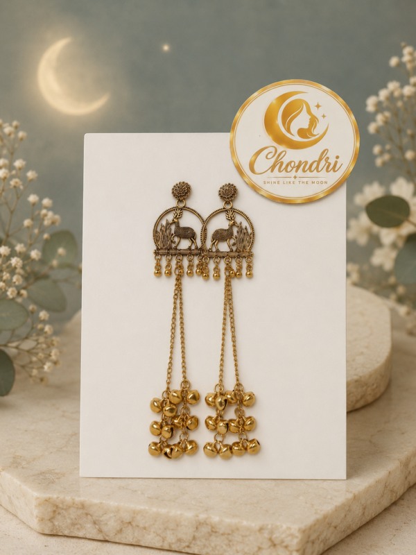 Hiran Jora Cascade Long Earring