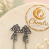 Deer Charm Long Dangler Earrings