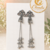 Deer Charm Long Dangler Earrings