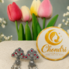 Deer Charm Long Dangler Earrings