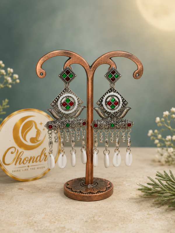 Multicolor Geometric Long Earrings