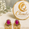 Rani Pink Antique Cascade Earring