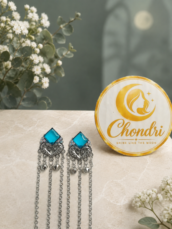 Neel Love Heart Cascade Earring