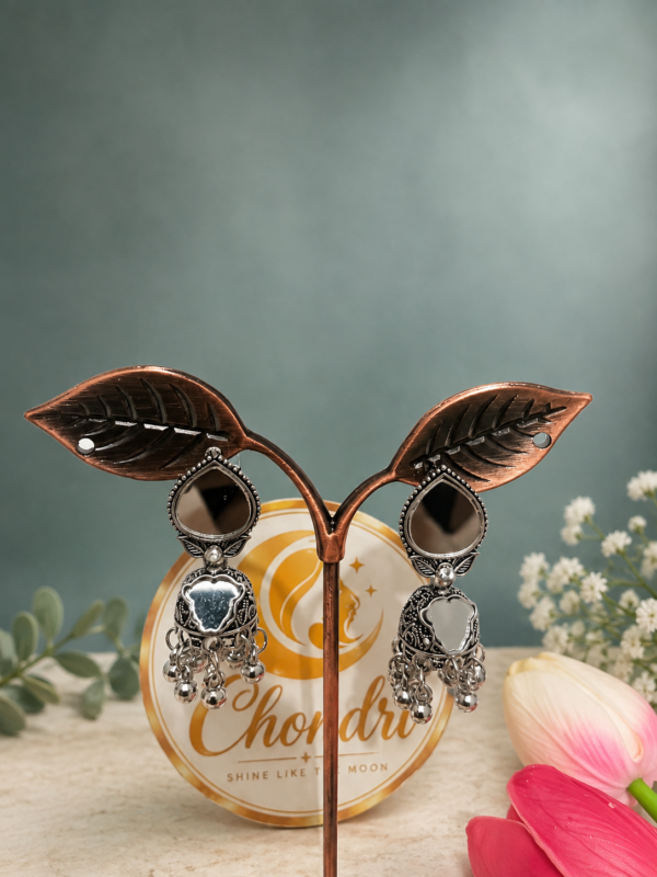 Chaya Mirror Leaf Jhumka