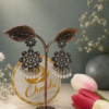 Rajpata Floral Pearl Jhumka