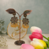 Rajpata Floral Pearl Jhumka