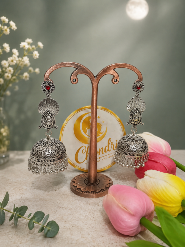 Mayur Nakshi Dome Jhumka