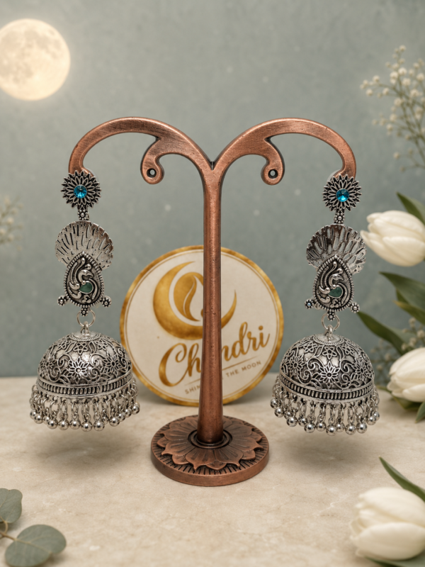 Mayur Nakshi Dome Jhumka
