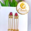Rani Pink Antique Cascade Earring
