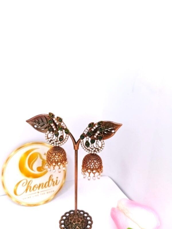 Emerald Peacock Jhumka