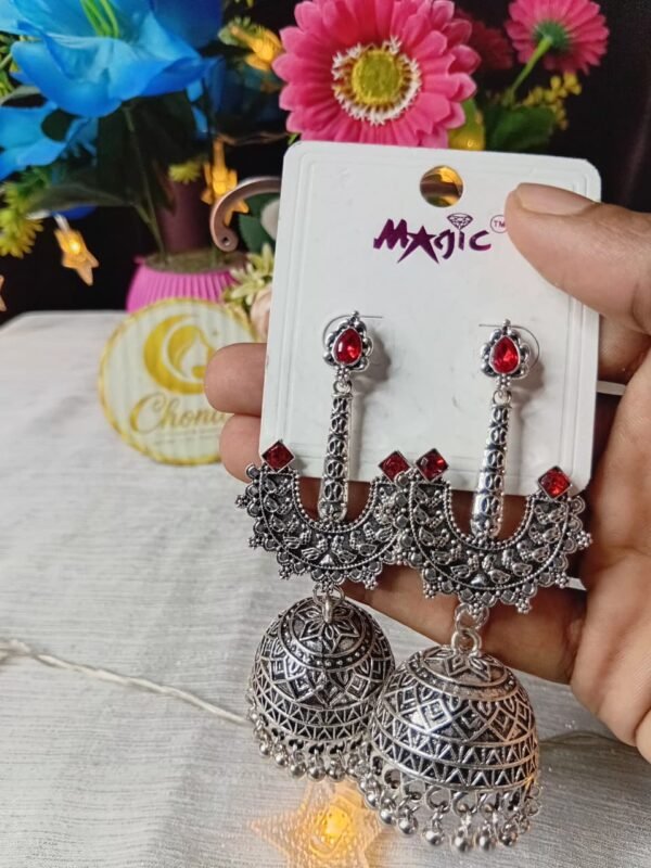 Rakta Chandni Jhumka
