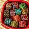 Chondri Meher Floral Multicolor Churi Combo