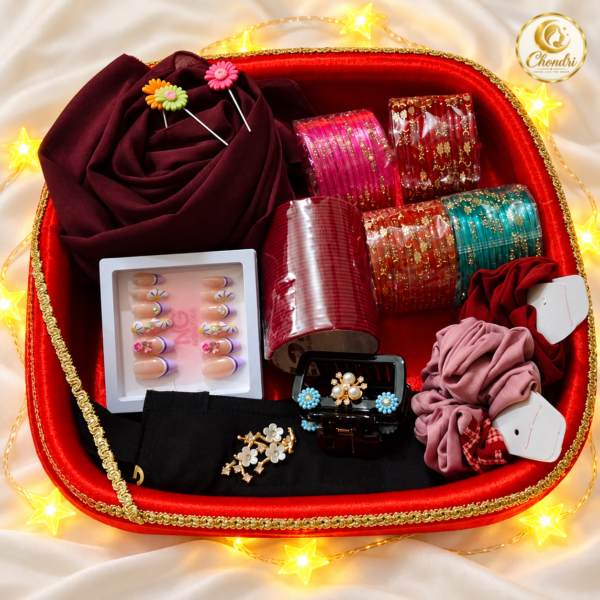 Chondri_Professional_13 Chondri Mahroon Elegance Hijab–Niqab Gift Combo